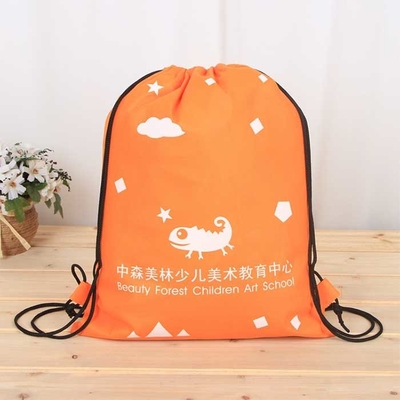 Jungfrau-Polypropylen-Zugschnur-nicht gesponnene Tasche 95Gsm mit Wärmeübertragung