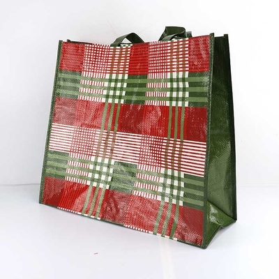 Einkaufsgesponnene Taschen der Gewebes-Taschen-185Gsm Bopp recyclebar