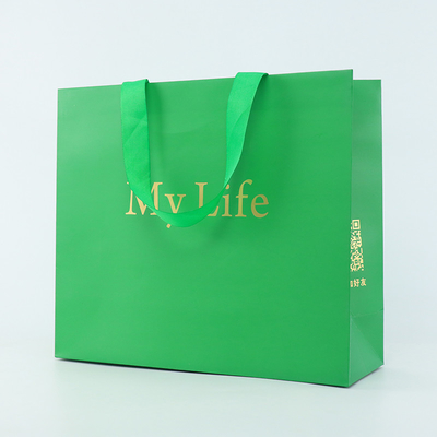 Luxusgeschenk-kundenspezifischer Logo Paper Bag With Rope-Griff