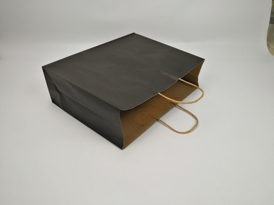 Kundenspezifische Geschenktüte aus biologisch abbaubarem Papier mit Griffen Geschenk Kraftpapier Tee Einkaufen