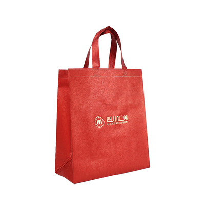 Recyclebare Einkaufstaschen kundenspezifischer Druck-Logo Reusable Tote Non Wovens mit Griff