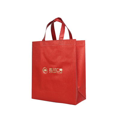 Recyclebare Einkaufstaschen kundenspezifischer Druck-Logo Reusable Tote Non Wovens mit Griff