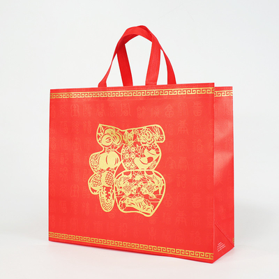Gestempelschnittenes Taschen-Druckpolypropylen nicht gesponnener Tote Shopping Bags Recycled Reusable
