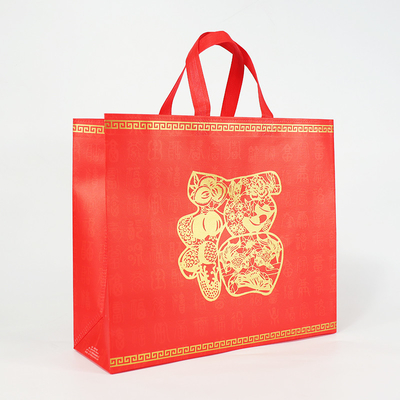 Gestempelschnittenes Taschen-Druckpolypropylen nicht gesponnener Tote Shopping Bags Recycled Reusable