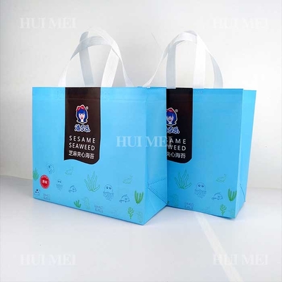 Breathable Polypropylen-Tote Bags Tearproof Blue And-Schwarzes pp. nicht gesponnenes