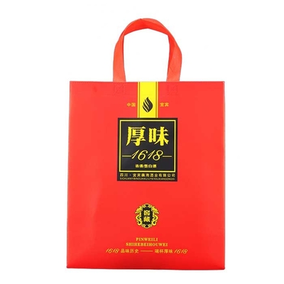 Siebdruck-nicht gesponnenes Polypropylen Tote Bags 140gsm mit Tote Handle