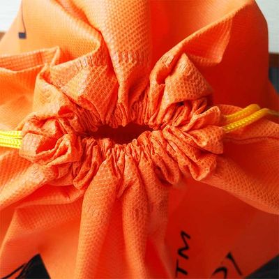 Lebensmittelgeschäft Druckzugschnur-Tasche 110Gsm Breathable mit weichem Gefühl