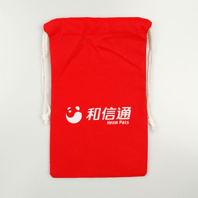 Polypropylen-Zugschnur-Tasche rotes 60Gsm der Wärmeübertragungs-20*41cm