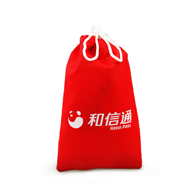 Polypropylen-Zugschnur-Tasche rotes 60Gsm der Wärmeübertragungs-20*41cm