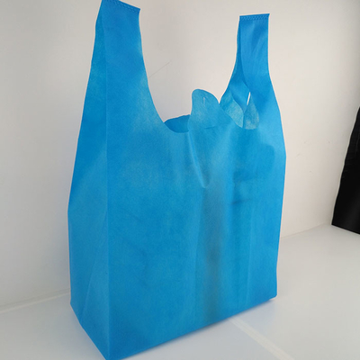 Wiederverwendbare biologisch abbaubare nicht gesponnene T-Shirt Tasche der Einkaufstasche-70gsm schrumpfen beständiges