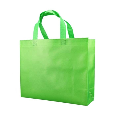 Grün-nicht gesponnene Schuh-Tasche Eco freundliche fördernde nicht gesponnene Einkaufstasche-50gsm