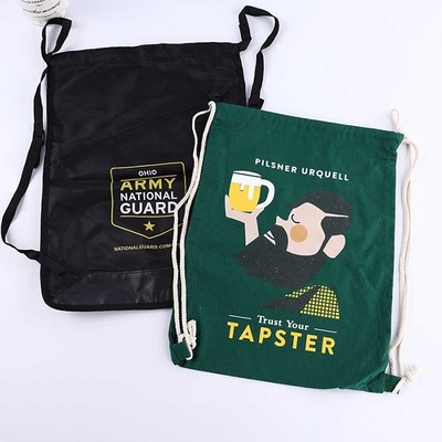 Lebensmittelgeschäft-Polypropylen-wiederverwendbare Zugschnur-nicht gesponnene Tasche 100Gsm Breathable