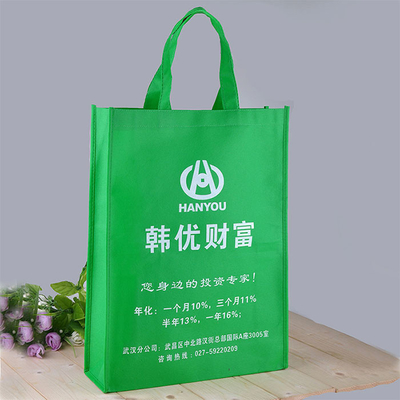 Siebdruck 96gsm lamellierte nicht gesponnene biologisch abbaubare Taschen Eco-Gewohnheit nicht gesponnenen Tote Bags