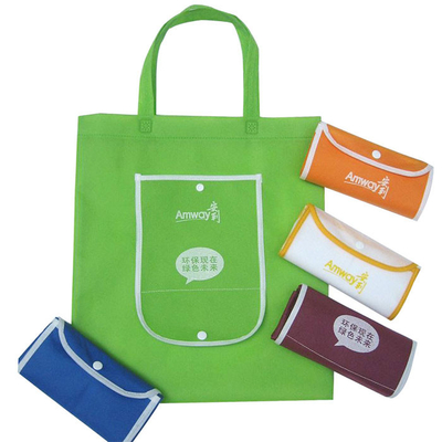 Siebdruck 96gsm lamellierte nicht gesponnene biologisch abbaubare Taschen Eco-Gewohnheit nicht gesponnenen Tote Bags