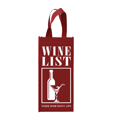 Der Tote Reusable Double Bottles Non gesponnene Wein sackt Falte 85gsm lamelliert ein