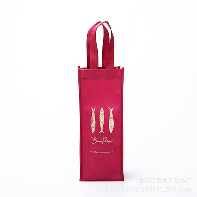 Breathable nicht gesponnene Wein-Taschen schrumpfen beständiges für zwei Flaschen