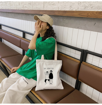 Biobaumwolle Tote Single Shoulder Canvas Bag Eco freundlich