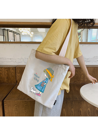 Biobaumwolle Tote Single Shoulder Canvas Bag Eco freundlich
