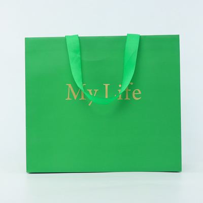 Luxusgeschenk-kundenspezifischer Logo Paper Bag With Rope-Griff