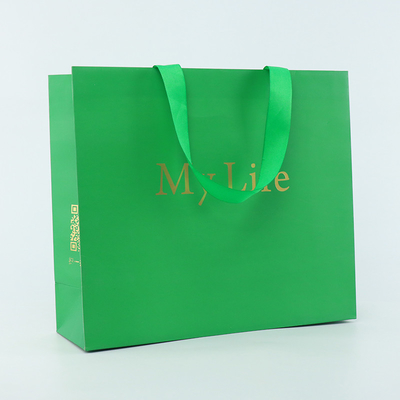 Luxusgeschenk-kundenspezifischer Logo Paper Bag With Rope-Griff