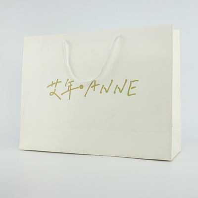 Boutiquen-Fördermaschinen-kundenspezifisches Logo Paper Bag Shopping Packaging-faltbares wiederverwendbares