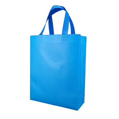 Aufbereitete blaue Kleidungs-Schuh-Geschenk-Tasche nicht gesponnener Tote Bag Custom Reusable