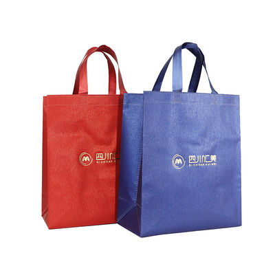 Recyclebare Einkaufstaschen kundenspezifischer Druck-Logo Reusable Tote Non Wovens mit Griff